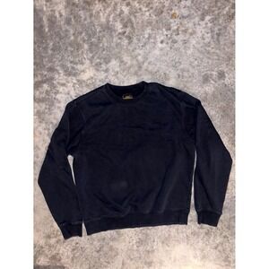 RVCA Andrew Reynolds Sweatshirt Mens Large Black Fleece Lined Stretch Rib